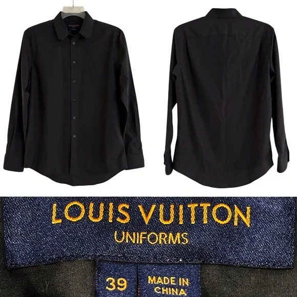 Louis Vuitton | Shirts | Louis Vuitton Black Mens Button Down